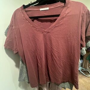 perfectwhitetee Women's Short Sleeve Cream Hendrix Raisin/Brown